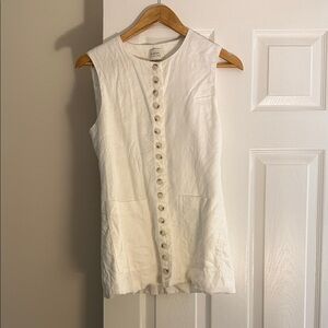 Dish White Button Down Top